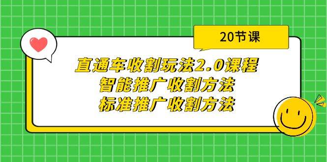 直通车收割玩法2.0课程：智能推广收割方法+标准推广收割方法（20节课）-蔚县浩瑞城网络工作室