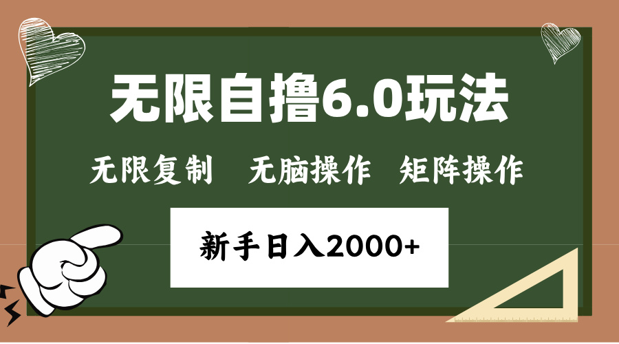 年底项目无限撸6.0新玩法，单机一小时18块，无脑批量操作日入2000+-蔚县浩瑞城网络工作室